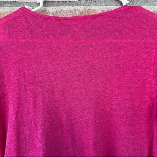 Banana Republic Linen Y2K Top Women’s XL Wrap Pink Tortoiseshell Ring Resort - Image 6