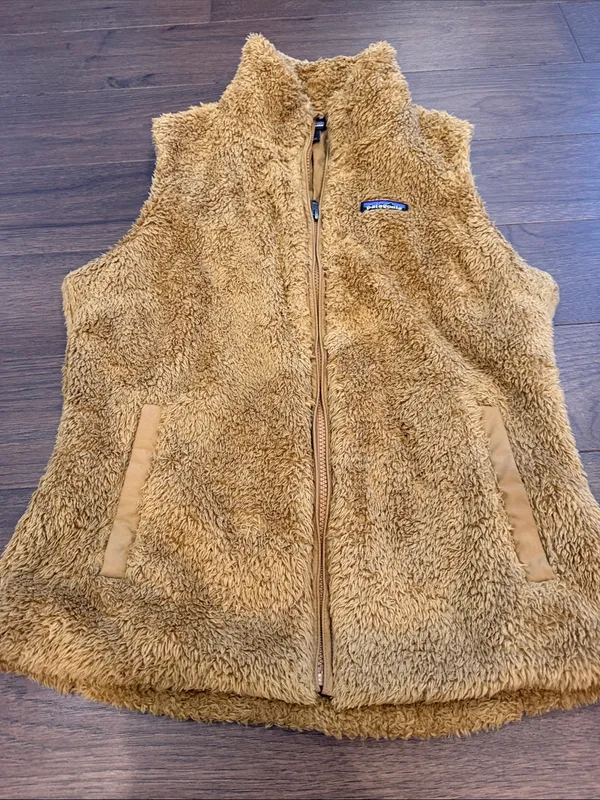 Patagonia Deep Pile Fleece Women’s Vest Brown Size Medium - C67-073 - Image 4