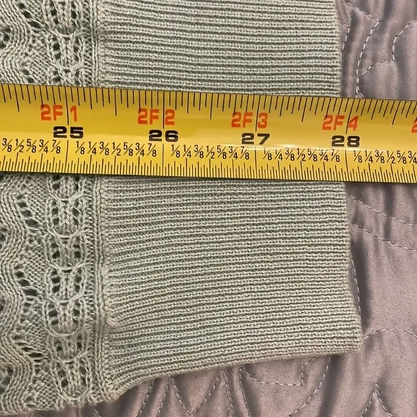 The Limited Mint Green Open Weave Knit Sweater Vest Womens Size Large Sleeveless - Image 7