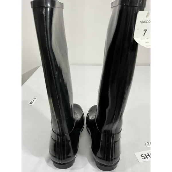 Womans Target Black Size 7 Tall Rubber Rain Boots NWT - Image 6
