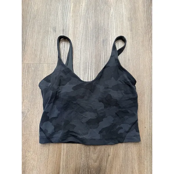 Lululemon Align Tank Top Womens 6 Heritage 365 Camo Deep Coal Multi Yoga‎ - Image 4