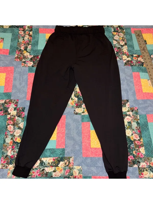 Lululemon $118 On The Fly Black Jogger Pants Elastic Waist Woman’s Size 8 - Image 4
