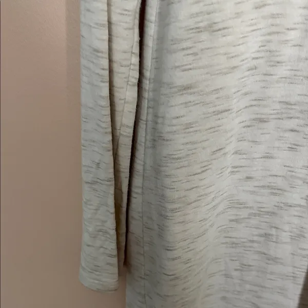 Abercrombie & Fitch Heathered Cream Turtleneck Long-Sleeve Dress - Image 4