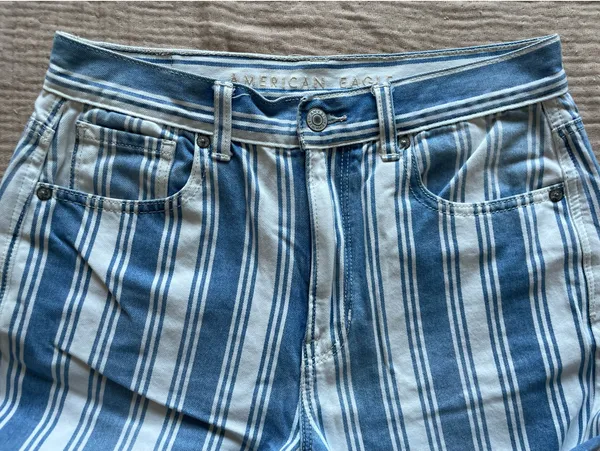 Striped American Eagle Jeans - Image 6