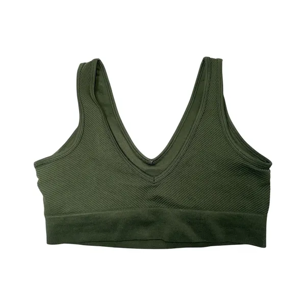 Maurices True Stretch Directional Ribbed Bralette Olive Green - Image 4