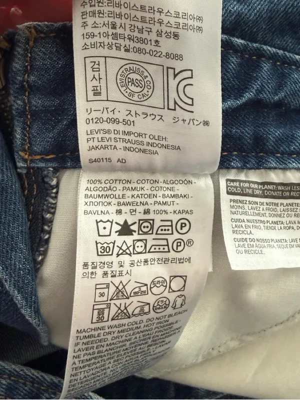 Levi’s Orange Tab Front Zip Overalls 28 - Image 14