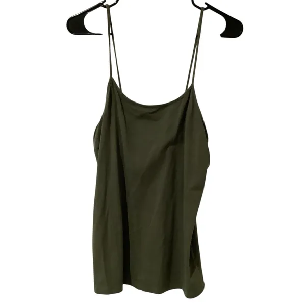 Time and Tru Olive Camisole Tank Top Size L - Image 4