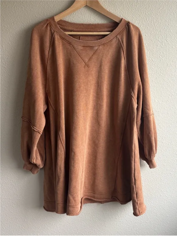 American Eagle Relaxed Cotton Lone Sleeve Dress - Image 2