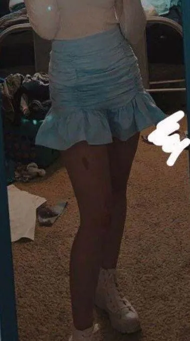 Blue Ruffled Skirt - Image 6