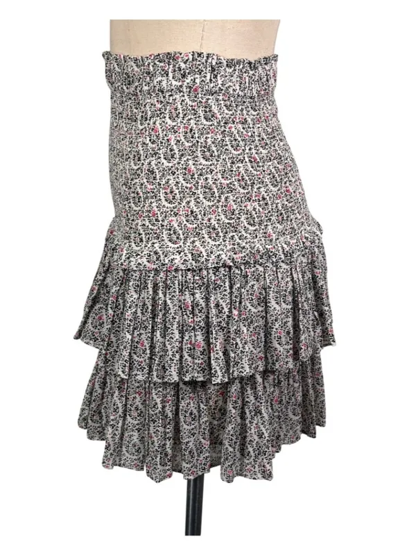 Isabel Marant Etoile Naomi Smocked Mini Skirt Size 36 US 4 - Image 4