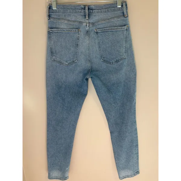 AGOLDE Nico High Rise Slim Jeans Light Wash Button Fly Size 26 - Image 2