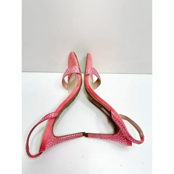 Marc Fisher Sandals Womens Size 7 Betila‎ Slingback Heels Rhinestone Accents - Image 7