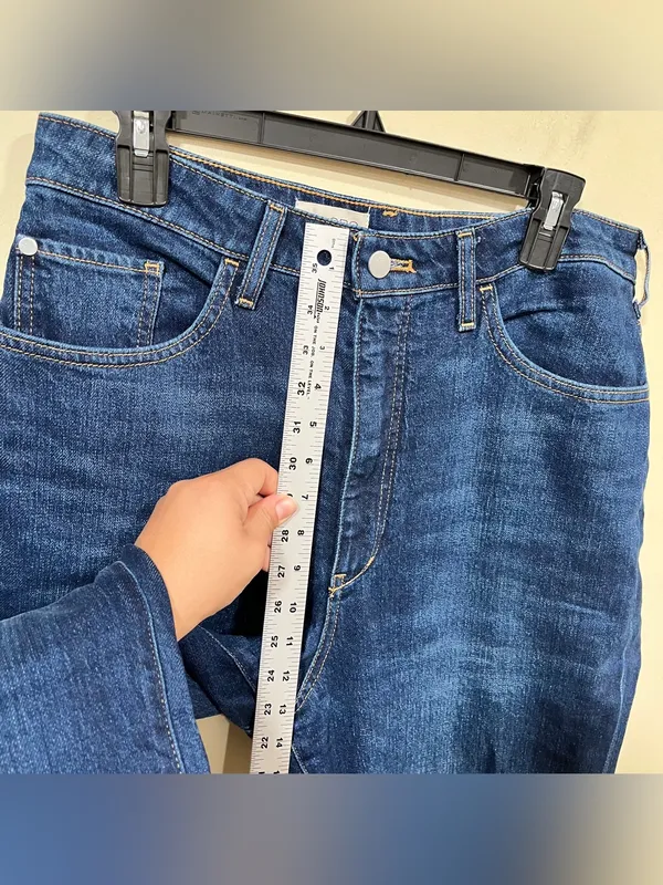 Anthropologie Pilcro The Austyn High Rise Cuffed Wide Leg Jeans Size 30 TALL - Image 6