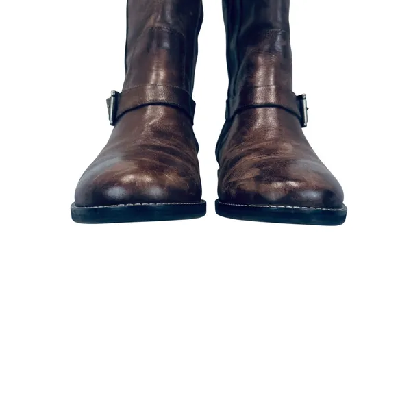 Cole‎ Haan Nike Air Riding Boots Women's 7.5B Brown Leather Equestrian Chic - Image 6