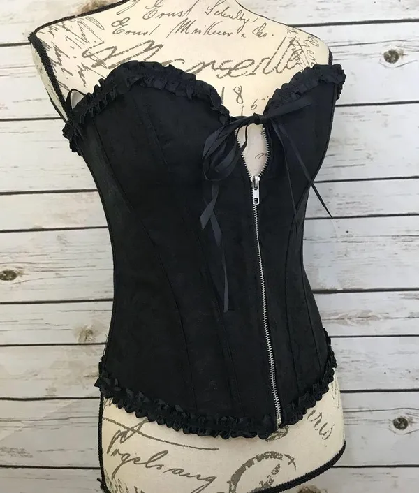 Corset Black Zipper Festival Cosplay New - Image 10