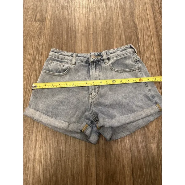 PACSUN‎ - Blue Denim Mom Shorts, Women's 26, MUST SEE! 100% Cotton - Image 6