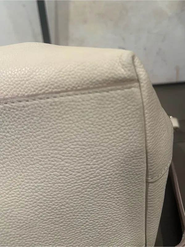 Kate spade New York Saffiano Leather Crossbody Shoulder Hobo Bag Cream Color - Image 6