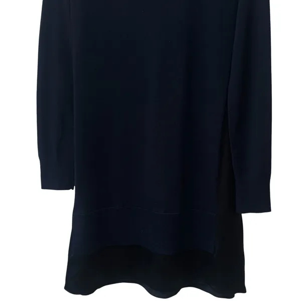Rag & Bone‎ Sadie Merino Wool & Silk Navy Black Mini Dress Luxury Old Money XS - Image 7