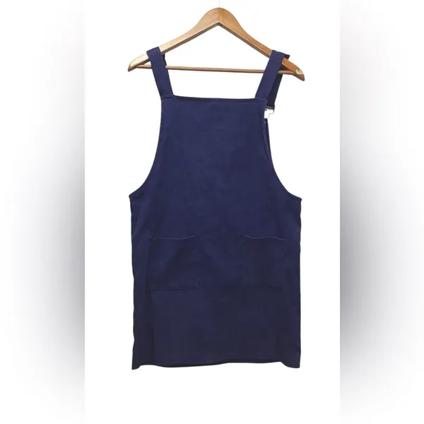 Hengsheng jeans corduroy romper. Navy blue. Size Large - Image 5