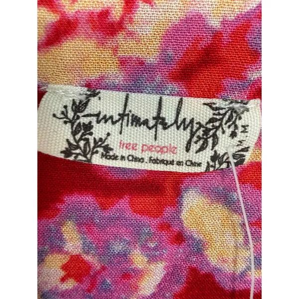 NWT Free People Intimately Forties Feels Floral Tie Front Lace Bodysuit Size Med - Image 3