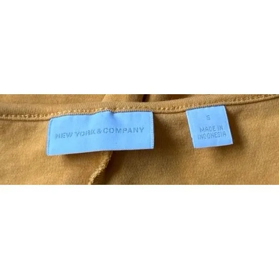 New‎ York & Company Women's Yellow Sleeveless Dress With Pockets Size Small - Image 8