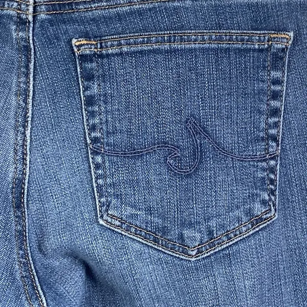AG Adriano Goldschmied Womens Jeans 27 27x28 Blue Mid Rise Stevie Boot Cowgirl - Image 9