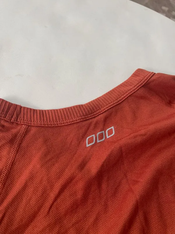 Lorna Jane Active Comfort Seamless Long Sleeve Top in Rust Orange Large $100 - Image 7
