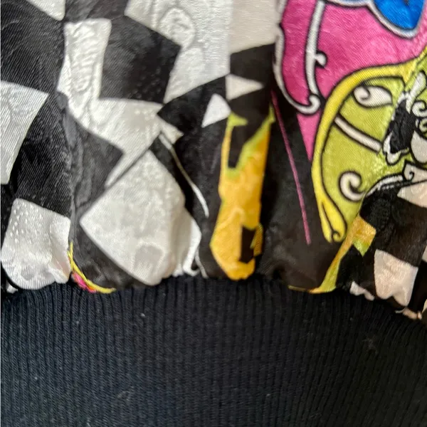 Colorful Patterned‎ Women's Jacket Black Size M - Image 6