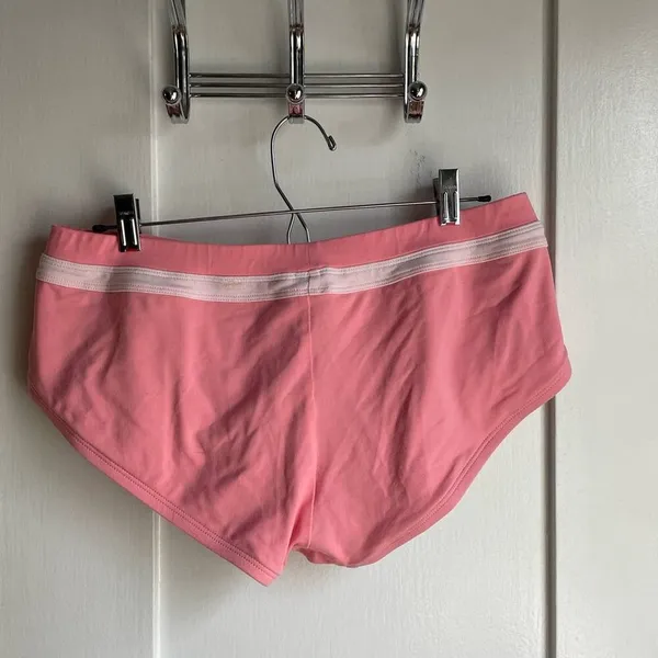 Vintage 90s J. Crew Salmon Swim Boy Short Bikini Bottom - Large - Image 3