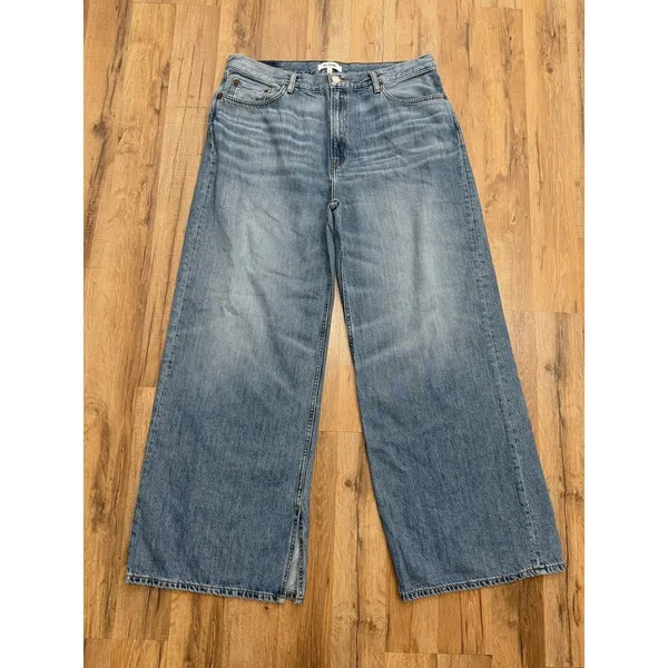 RE/DONE‎ Wide Leg Jeans 31 Vintage Flow High Rise Lyocell Blend - Image 2