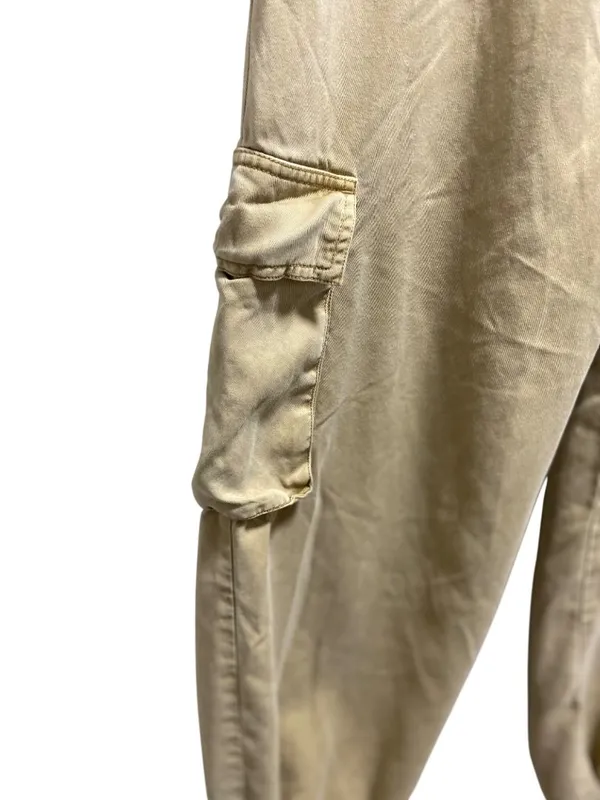 Young Fabulous & Broke Drawstring Cargo Joggers Beige Size M Neutral Coastal - Image 10