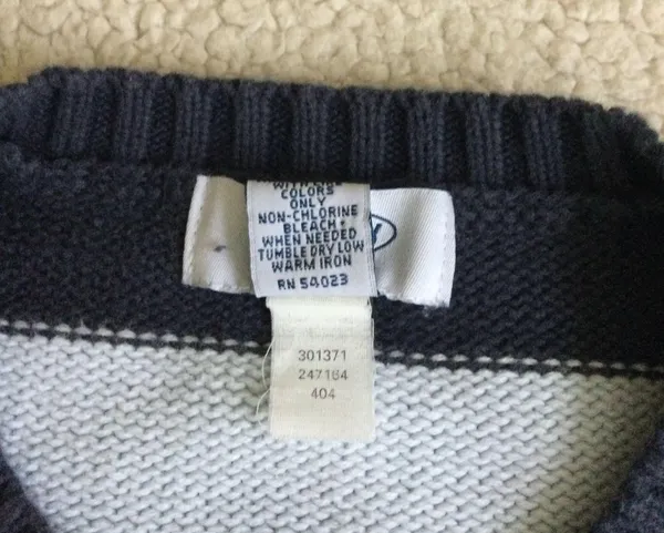 Old Navy Vintage Y2K Striped Sweater Blue - Sz Small - Image 5