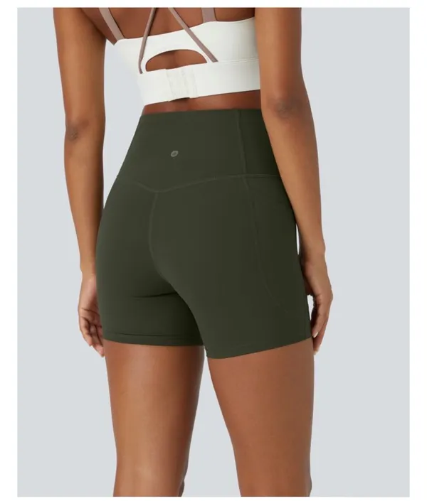 Halara UltraSculpt™ High Waisted Tummy Control Side Pocket Shaping Training Biker Shorts 5' - Image 2
