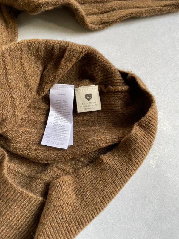 Women's Madewell Sweater, Brown, Size M - Image 6