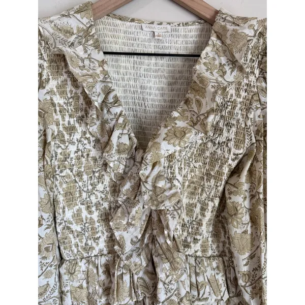 Tuckernuck Anna Cate Mini Dress‎ Smocking Ruffle Tiered Small - Image 9