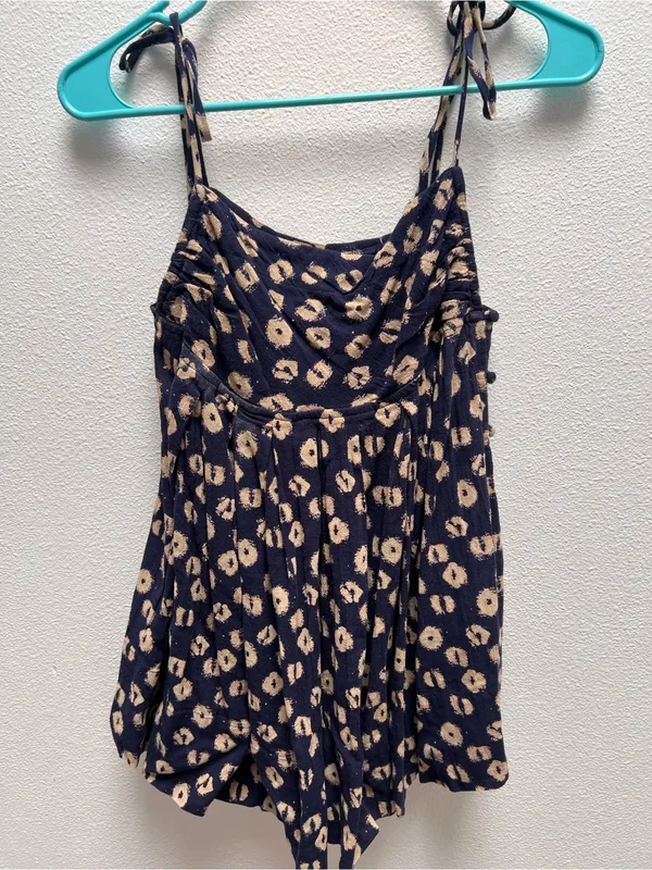 Free People Molly Sleeveless Cotton Tunic in Indigo Size XS - Image 2
