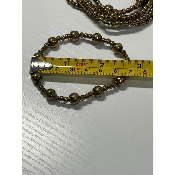 Gold Tone‎ Beaded Stretch Bracelet Set Stackable Layering Boho - Image 2
