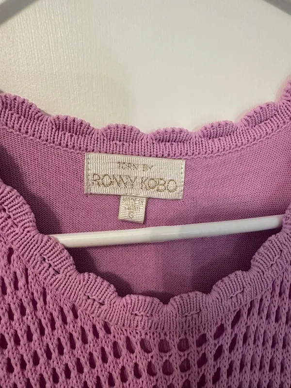 Torn By Ronny Kobo Lilac dress - Image 4