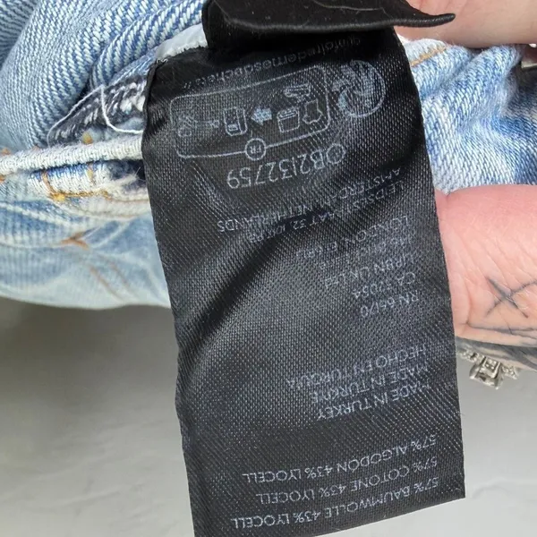 NEW Free People We The Free Zane Mid Rise Relaxed Slim Straight Leg Jeans 25 - Image 9