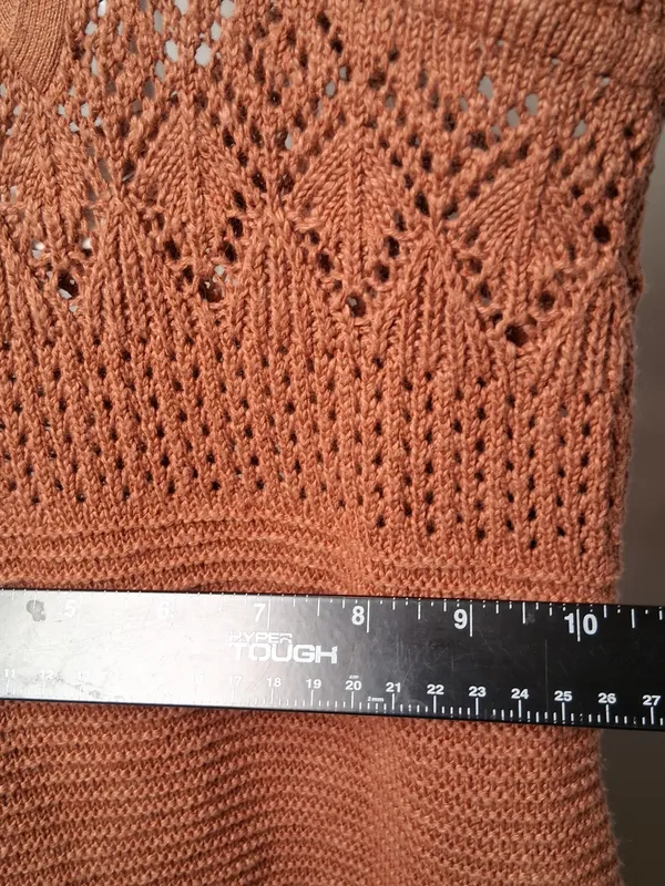Abercrombie & Fitch Rust Knit Maxi Dress Spaghetti Straps size Medium - Image 6