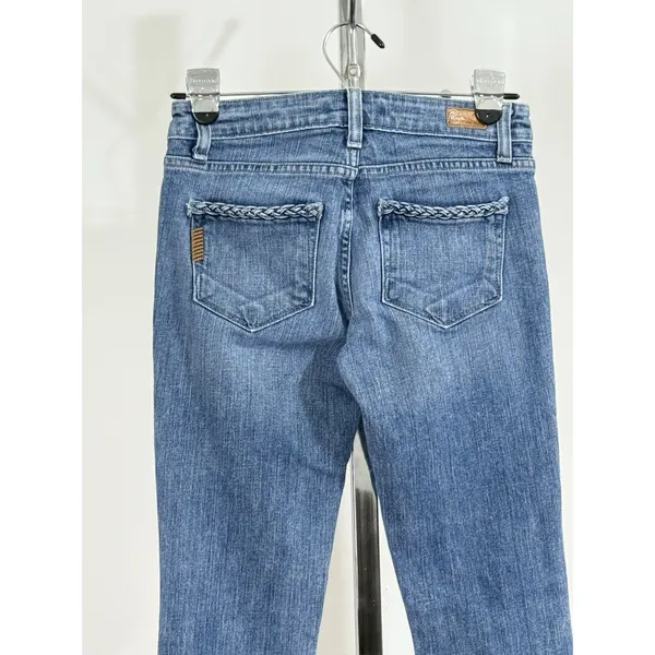 Paige Premium Denim Lou Lou Flare Jeans Light Blue Low Rise Women’s Size 24 - Image 6