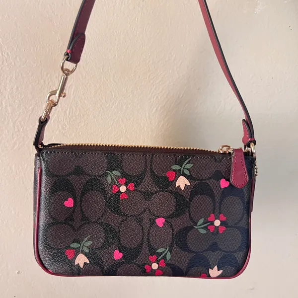 coach Nolita 19 In Signature Canvas With Heart Petal Print c7659 - Image 3