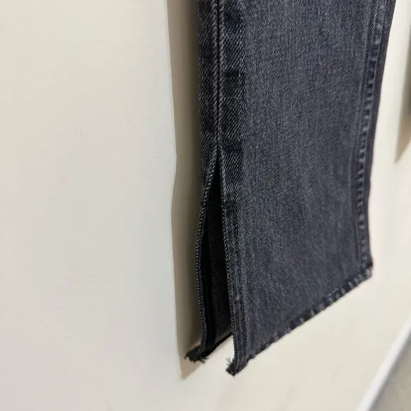 GRLFRND Mid-Rise Straight Leg Jeans - Grey - Image 6