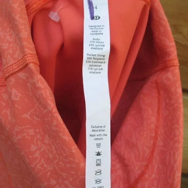 NWOT Lululemon Wunder Train High Rise Shorts 8” Crunch Warm Coral - Image 9