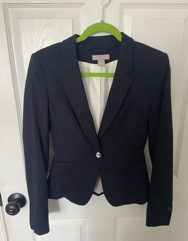 H&M Navy Blue Blazer - Image 3