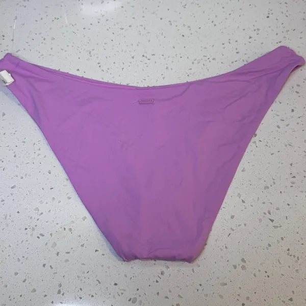 Roxy Womens Purple Low Rise Bikini‎ Bottom Swimsuit Size XL Solid Purple NWT - Image 2