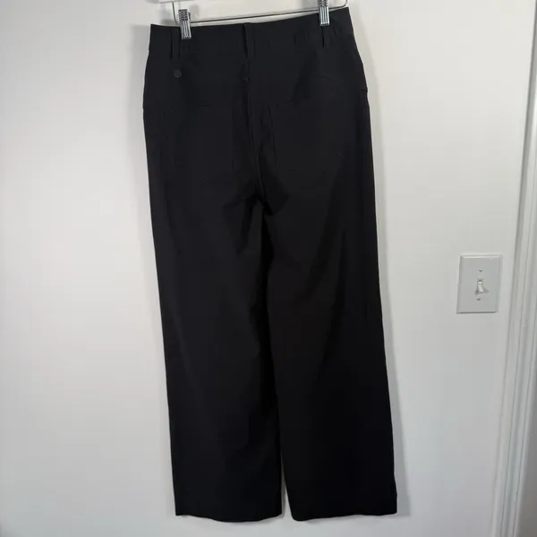 Lululemon City Sleek‎ Wide Leg Pants Black Full Length Commuter Office Womens 27 - Image 4
