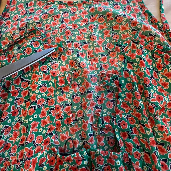 NWT Molly Bracken Ireland Green Floral‎ A-line Midi Dress Strappy Back Boho XS - Image 5