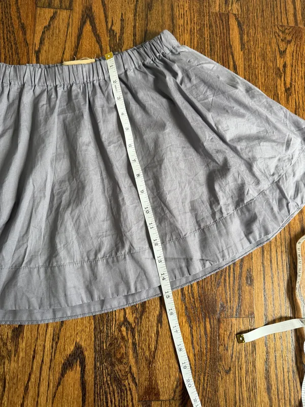 Free People Free-est Collection Mini Skirt 100% Cotton Gray Boho Beach Prairie - Image 10