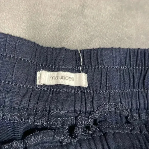 Maurice's Navy Blue Paper Bag Shorts - Image 5